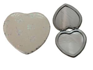 Quality Zinc alloy heart makeup mirror wholesale