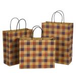 Black White Food Snacks Packaging Craft Paper Bag for Shop Gift Shopping