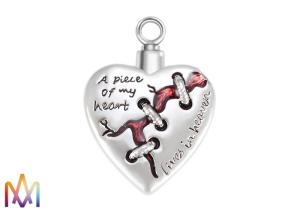 Quality 23.5g Heart Memorial Charms For Ashes wholesale