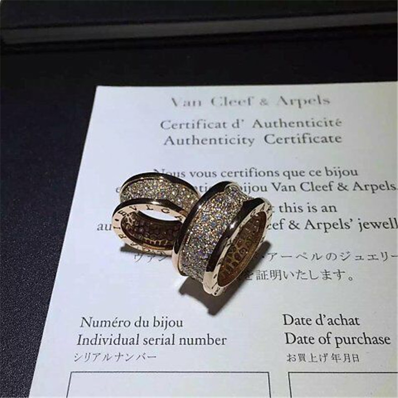 Luxury jewe factory B.zero1 series ring 18k white gold yellow gold rose gold diamond ring