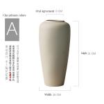 Contemporary 3D Printed Ceramic Tabletop Vase Nordic Luxury Design for Home