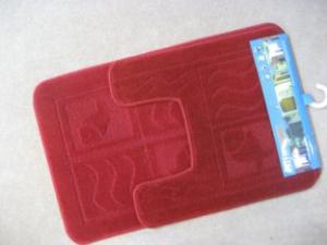 Quality Washable and durable scarlet Microfiber bath mat OBM-003 wholesale
