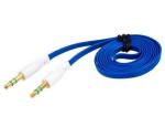 1.0 m 3.5 mm Port Audio Flat Extension Cable (Blue)