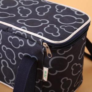 Quality Black Extra Large Insulated Cooler Bag / Square Insulated Beach Tote Cooler Bag wholesale