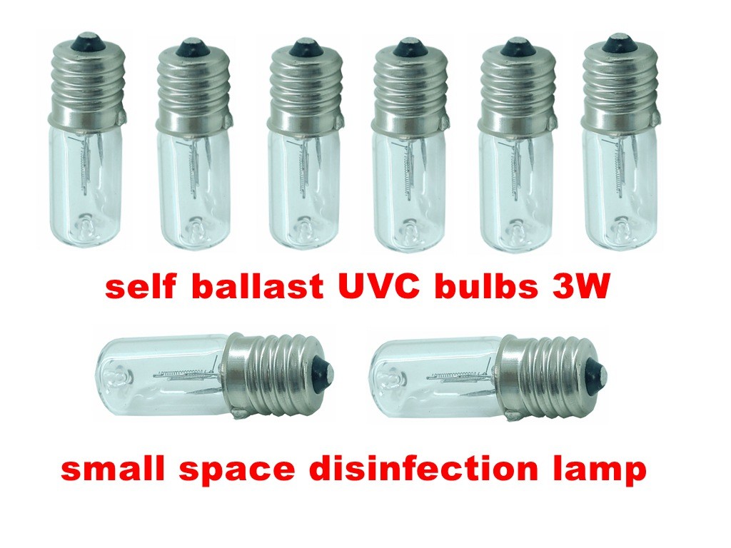 Self Ballasted UVC Light Bulbs For Shoe Cabinet Microwave Oven