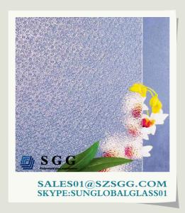 Quality frosted patterned glass 3mm with good price wholesale