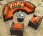 Outdoor Leisure Courtyard Villa Garden Outdoor Arc-Shaped Combination Of