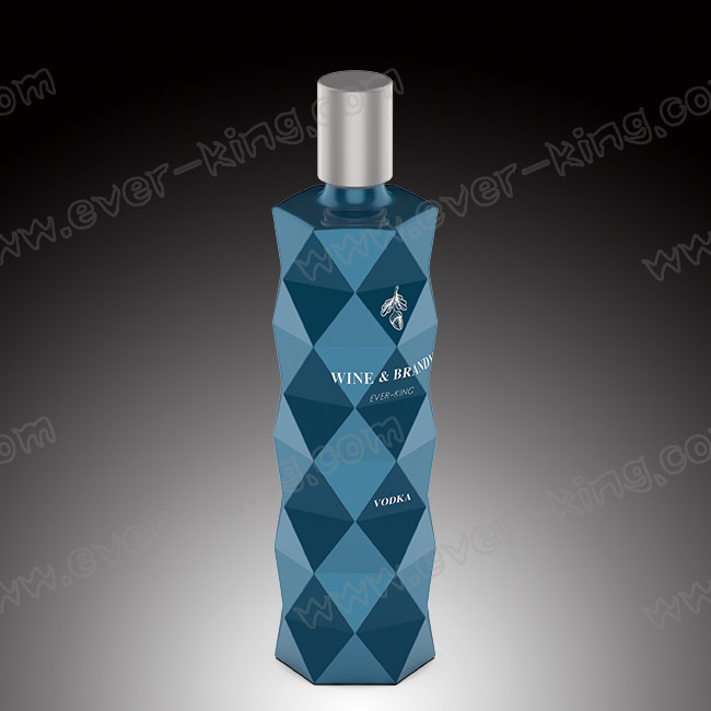 Custom Vodka Glass Bottle Decal Surface Handling With Cork