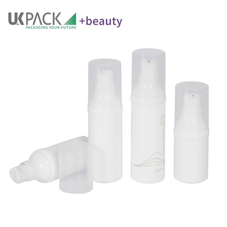 15ml 20ml 25ml 30ml Airless Pump Bottles With Transparency Lid For Cosmetic Packaging
