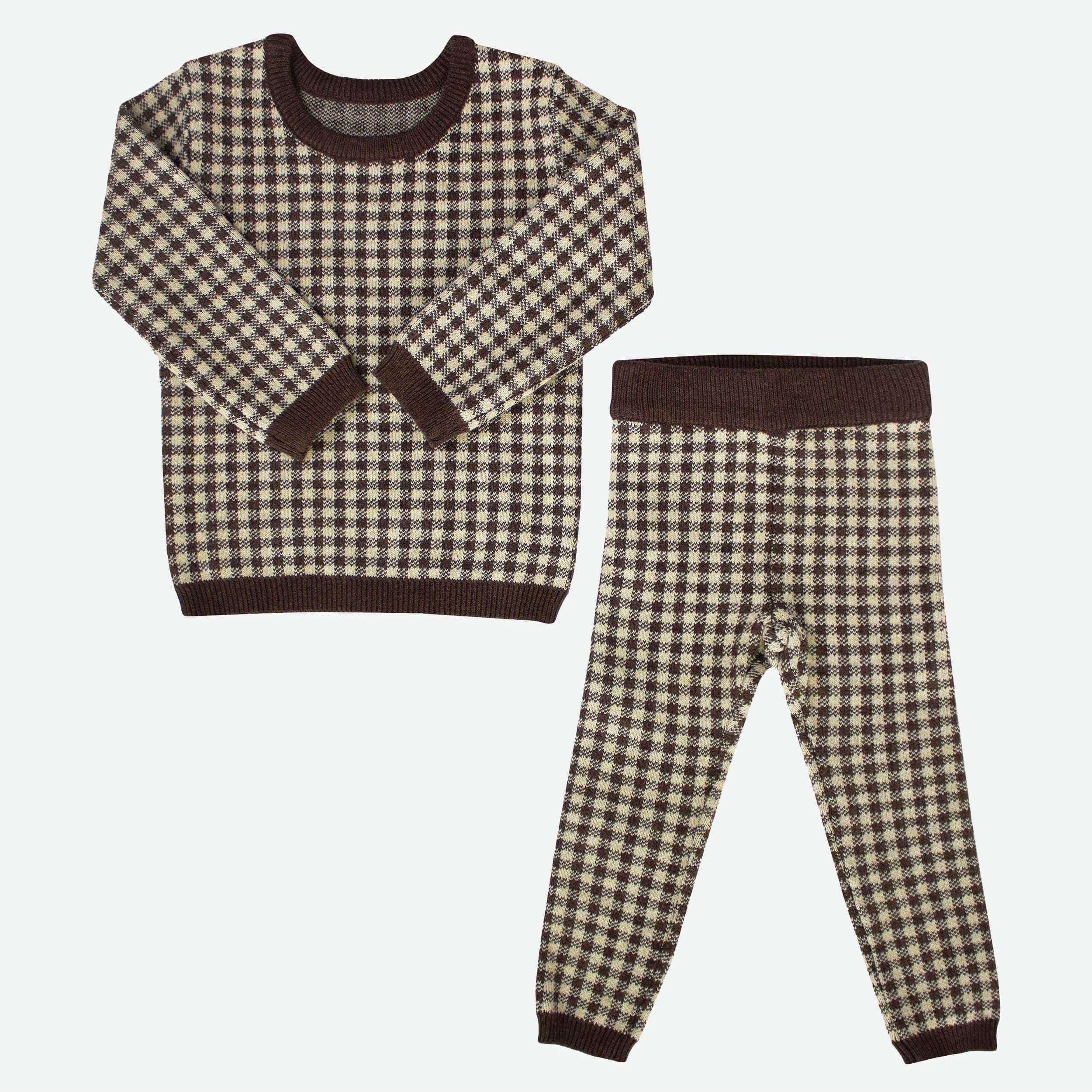 2023 2024 Autumn Winter Baby sweaters clothes Jacquard knitted design customized kids sweater set