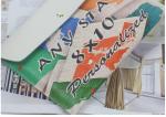 New European and American street tide printing leather clutch evening bags