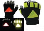 Driving Mitts Reflective Traffic Control Gloves , Traffic Police Gloves