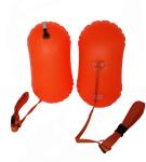 High Visible Inflatable Open Water Swimming Buoy 49*28cm With Belt