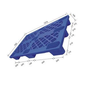 Quality 1270x750 Warehouse Plastic Pallet Snap Lock 1500Kg Static HDPE wholesale