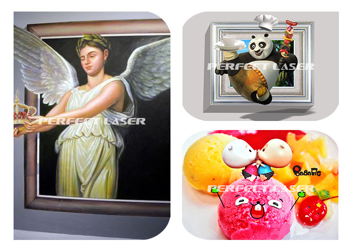 Industrial Double Nozzle 3D Wall Inkjet Printer For Wall Mural