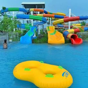Quality Environmental Friendly Spiral Water Slide Playground Equipment 8m Height wholesale