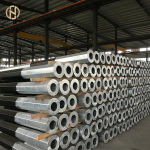 Quality 12m SPF 960daN Hot Dip Galvanized Pole 9600N 33KV 30KV ASTM 572 GR65 GR50 wholesale