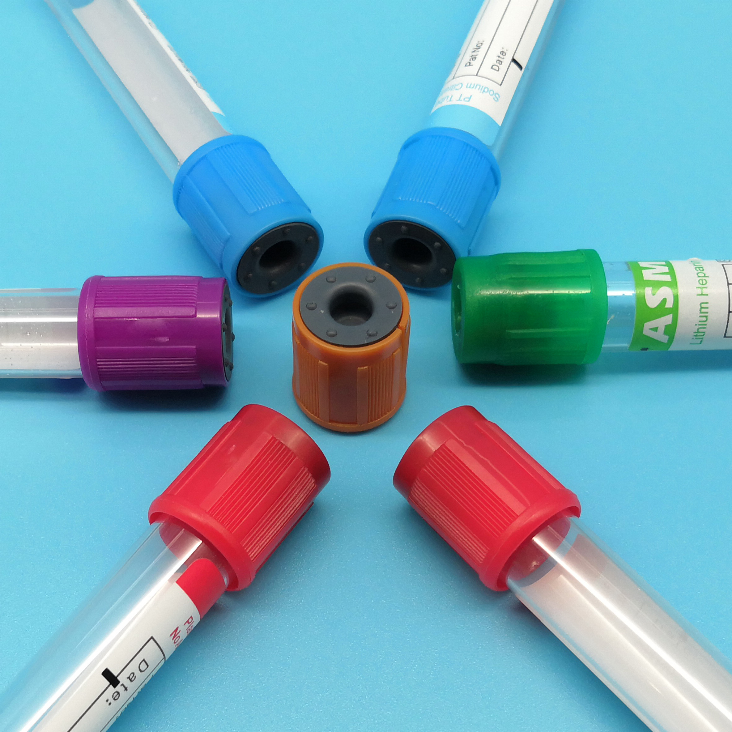 PET PP Vacuum Blood Collection Tubes Blood Collection Accessories CE ISO