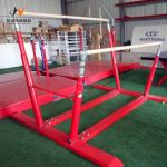 Foldable Uneven Bars and Mat for Children's Gymnastics in the Gym