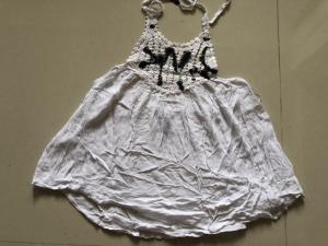 Quality 100% Viscose Women'S Skirts Clothing Casual White Slip Dress wholesale
