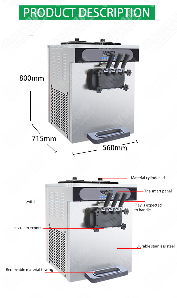 Tabletop Desktop Countertop Commercial Small Batch Hard Icecream Ice Cream Make Machine Maker And Gelato