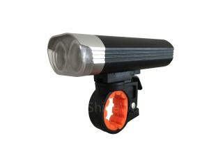 Double Cree Small Powerful Led Bike Lights , Battery Powered Bicycle Headlight