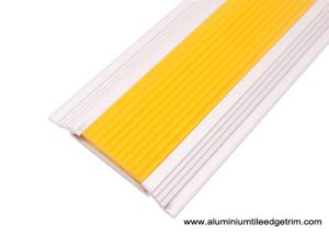 Quality Rubber Inlay Aluminium Floor Trims With 57 mm Width For Wood Floor Joint wholesale