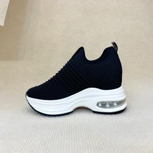 Quality Breathable Thick Sole Loafers Ladies PU Mesh Women'S Loafers Thick Sole wholesale