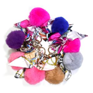 Quality OEM Fur Ball Keychain wholesale