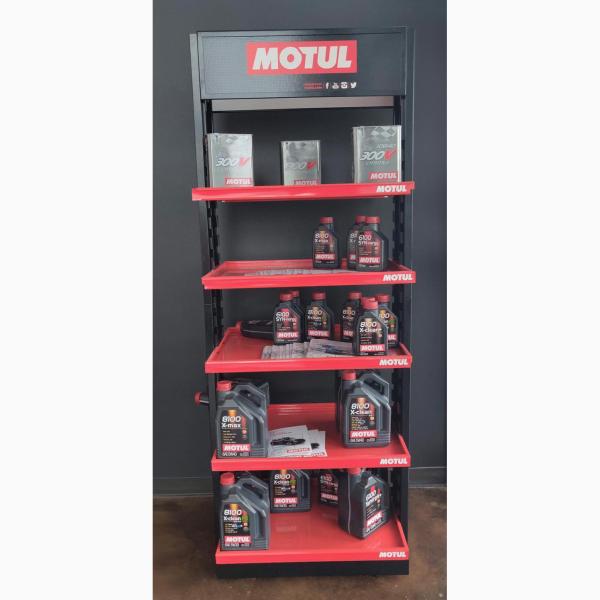 5 Shelves Heavy Duty Display Stand Auto Parts Display Racks For / POP Oil