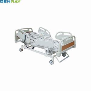 Quality Four Central Controlled Silent Wheels 5 Function Electric Hospital Bed wholesale