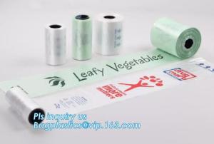 Quality 100%BiodegradablePrinting fruit fresh food flat plastic produce bag on roll,Fresh fruit vegetables packaging bags plasti wholesale