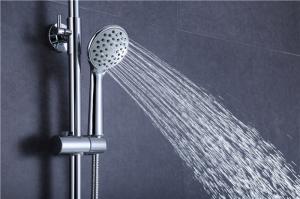 Quality Circle Rotatable Tube Rainfall Shower Head Kit 304 Stainless Steel With Chrome Shower Accessories wholesale