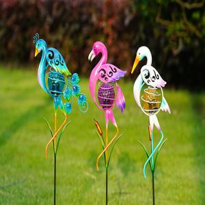 Quality Colorful Solar Powered Garden Ornaments Decor Bird Lighting LED wholesale