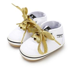 Quality New designed Canvas sport Rubber sole 0-2 years baby prewalker shoes for baby wholesale