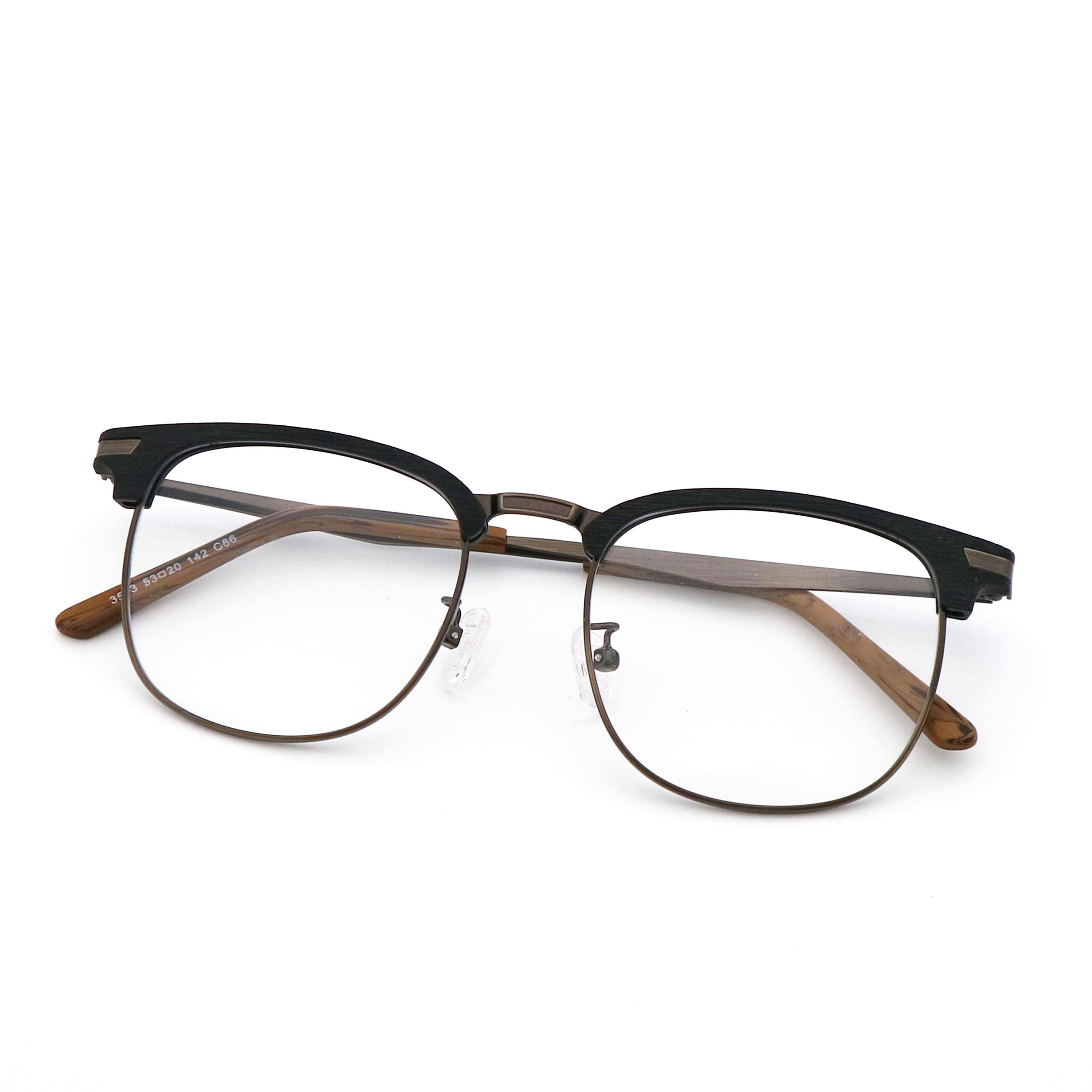 Imitation Wood Aetate Glasses Optical Eyewear For Men And Woman