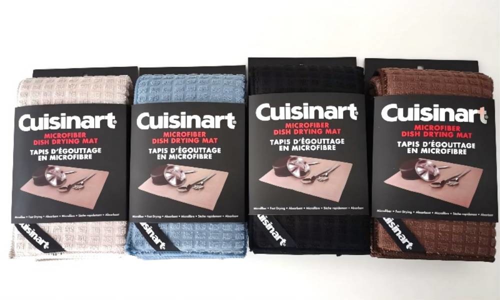 15x20 Inch Reversible Sink Mat Colorful Microfiber Dish Drying Mats