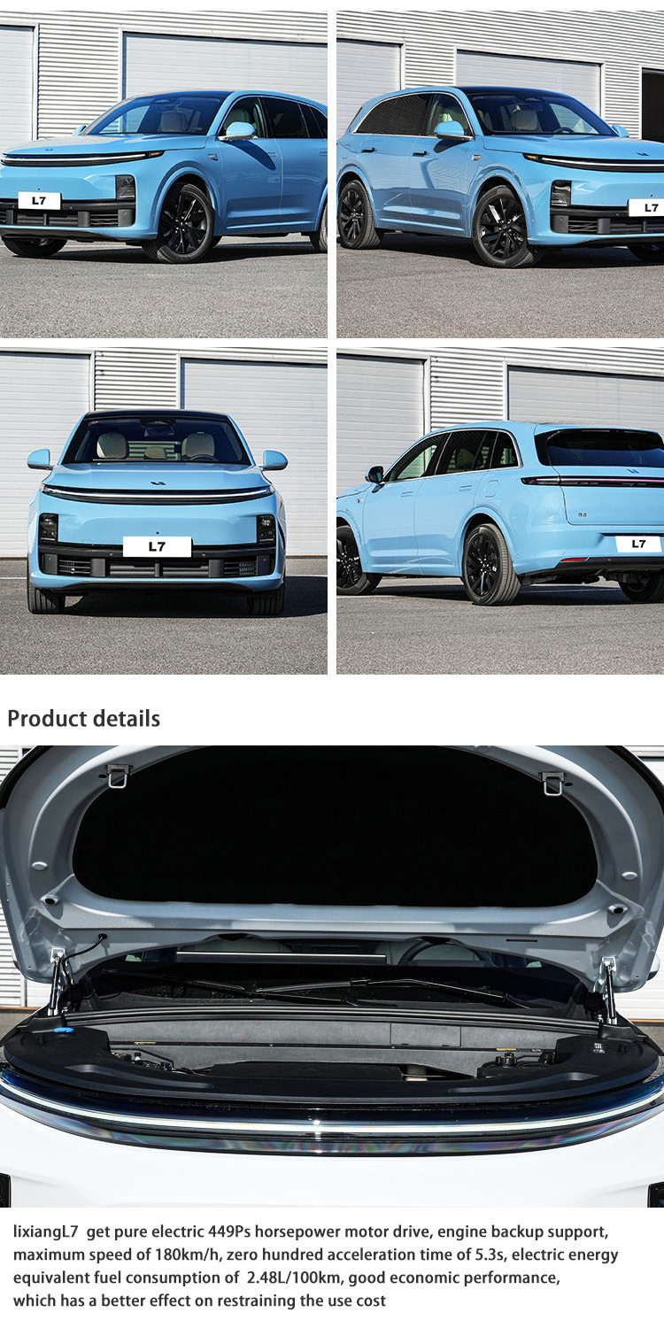 5 Seats SUV Hybrid Lixiang L7 Max Electric EV Cars with 42.8KWh Battery