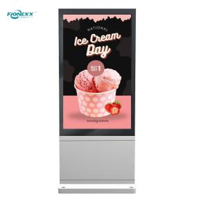 Quality 55 inch Silver Windows Outdoor Fanless Vertical Digital Totem wholesale