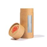 Chocolate Food Grade Kraft Paper Tube with PVC Window Food Tea Paper Box