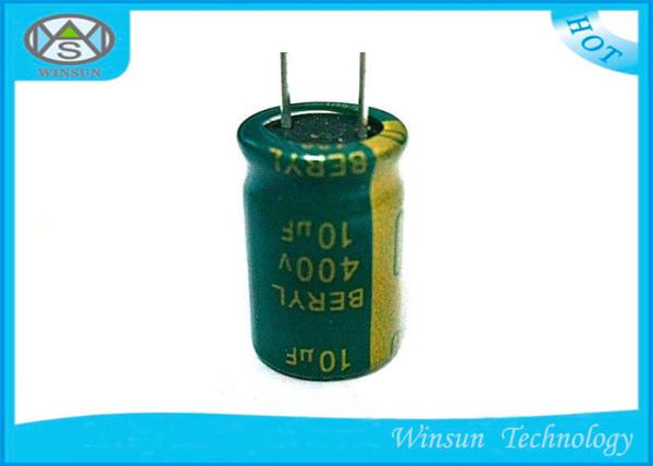 Nominal Capacitance 10uf 400v Electrolytic Capacitor Low Impedance Radial
