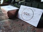 Luxury Rose Gold Foil Business Card Velvet Paper Business Card With Rose Gold