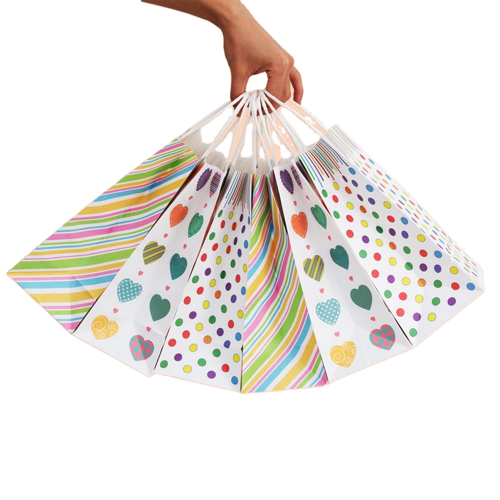CMYK 4 Color Offset Printing Reusable Bolsa De Papel With Your Own Logo Folding Style