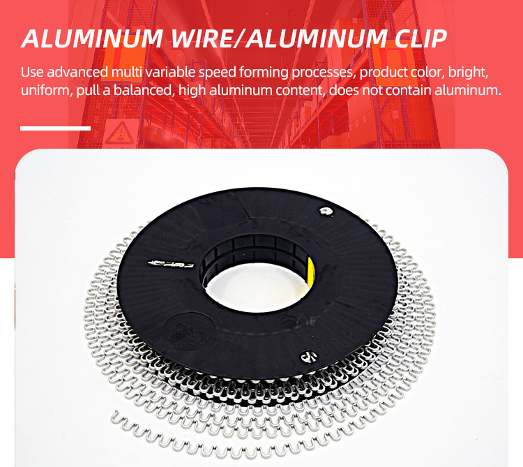 Supermarket U Shaped Aluminum Sausage Clips Tighteners Machine Food Packing Sealed