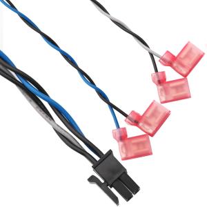 Quality 4 pin Power Cable Assembly Molex 430250408 to TE 2-520129-2 wholesale