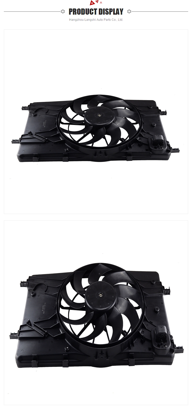 Auto Parts Radiator Fan Assembly for Chevrolet Cruze and Buick EXCELLE 13335188 13289621 13368580 OE NO