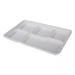 Biodegradable 5 Compartment Disposable Food Tray Sugarcane Bagasse Biodegradable