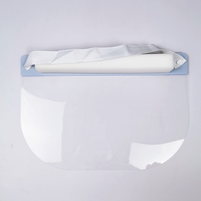 Polycarbonate Clear Plastic Face Shield High Safety Large Viewing Angle Custom