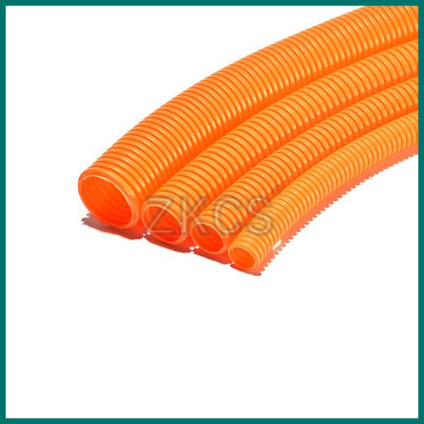 PP Plastic Corrugated Pipe 125 Centigrade Flame Retardant For Cable / Wire