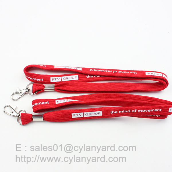 Tube Lanyard Neck Ribbon with sheet crimp